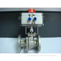 2PC Flanged Ball Valve with Pneumatic Actuator